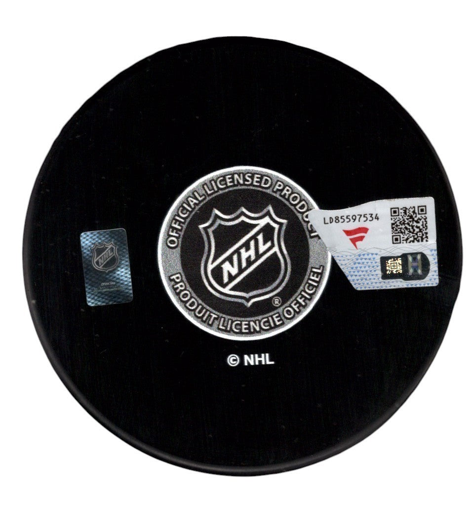 Sam Reinhart Signed Florida Panthers Logo Hockey Puck
