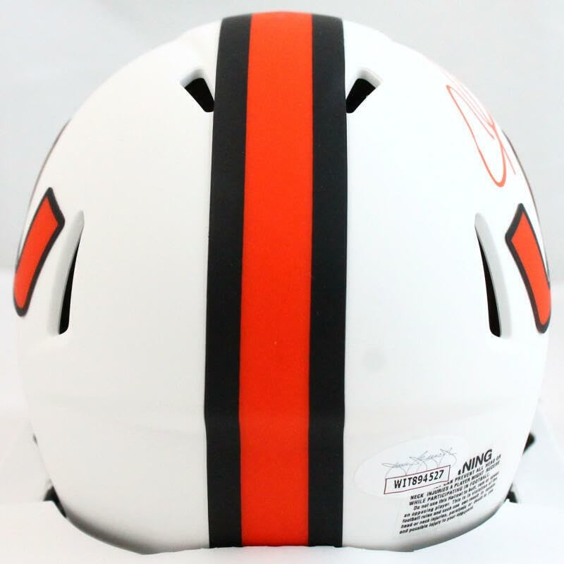 Andre Johnson Signed Miami Hurricanes Lunar Speed Mini Helmet