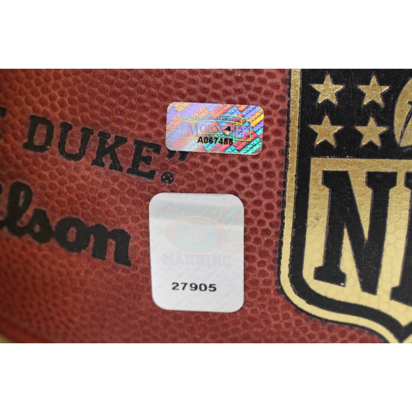 Peyton Manning Denver Broncos Autographed Authentic NFL Duke Football