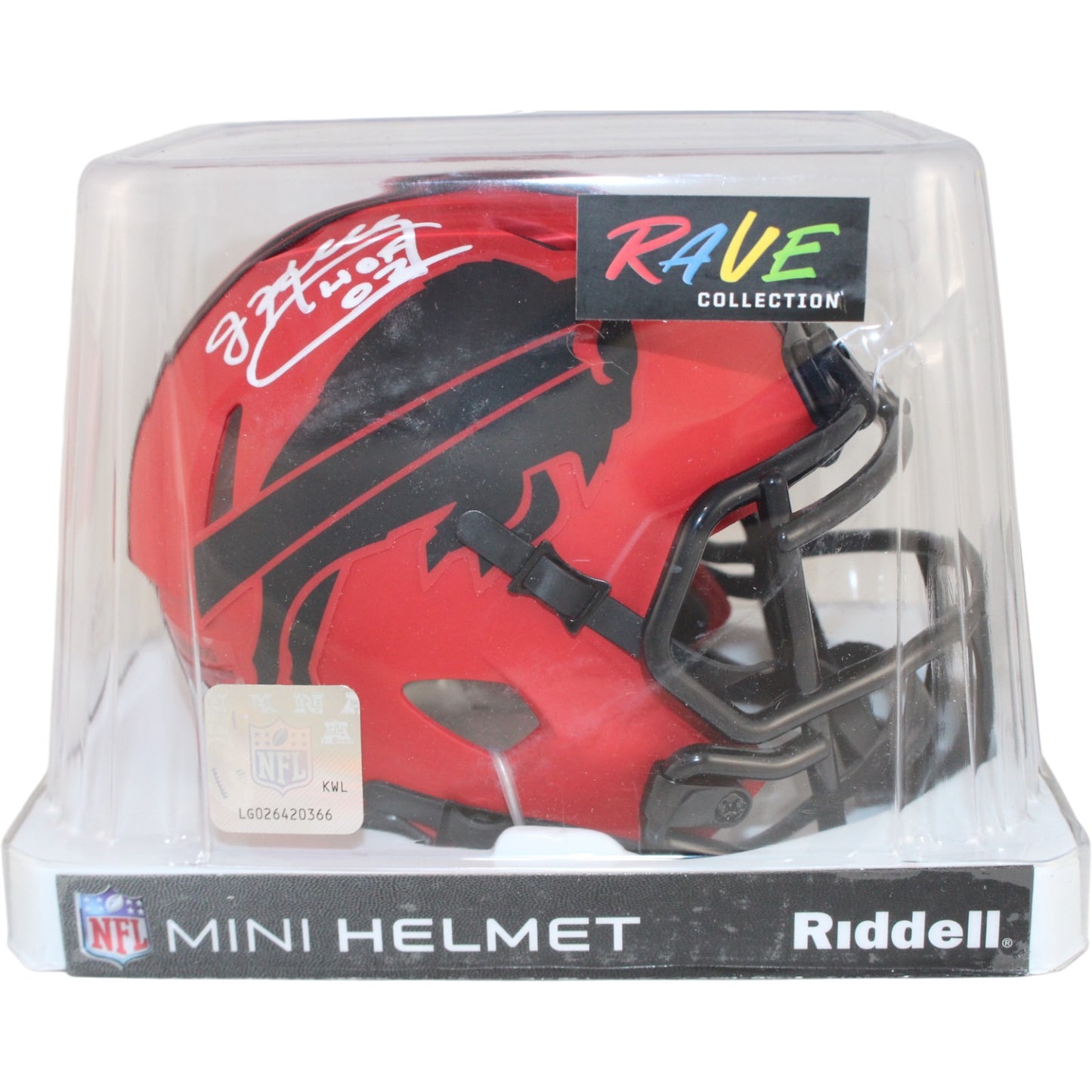 Jim Kelly Signed Buffalo Bills Rave Mini Helmet (HOF Inscribed)