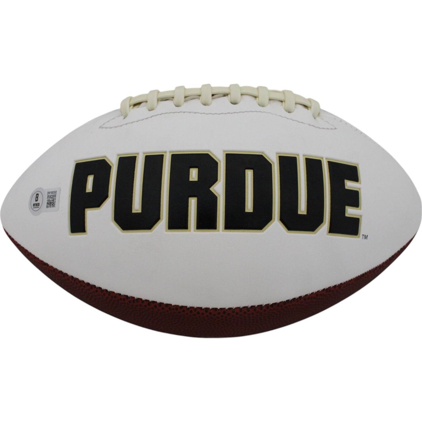 Aidan O'Connell Signed Purdue Boilermakers Logo Football w/ Inscription