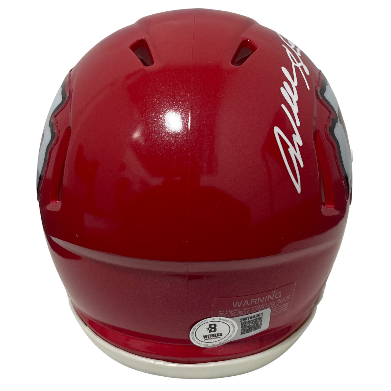 Will Shields Kansas City Chiefs Signed Speed Mini Helmet (HOF 15)
