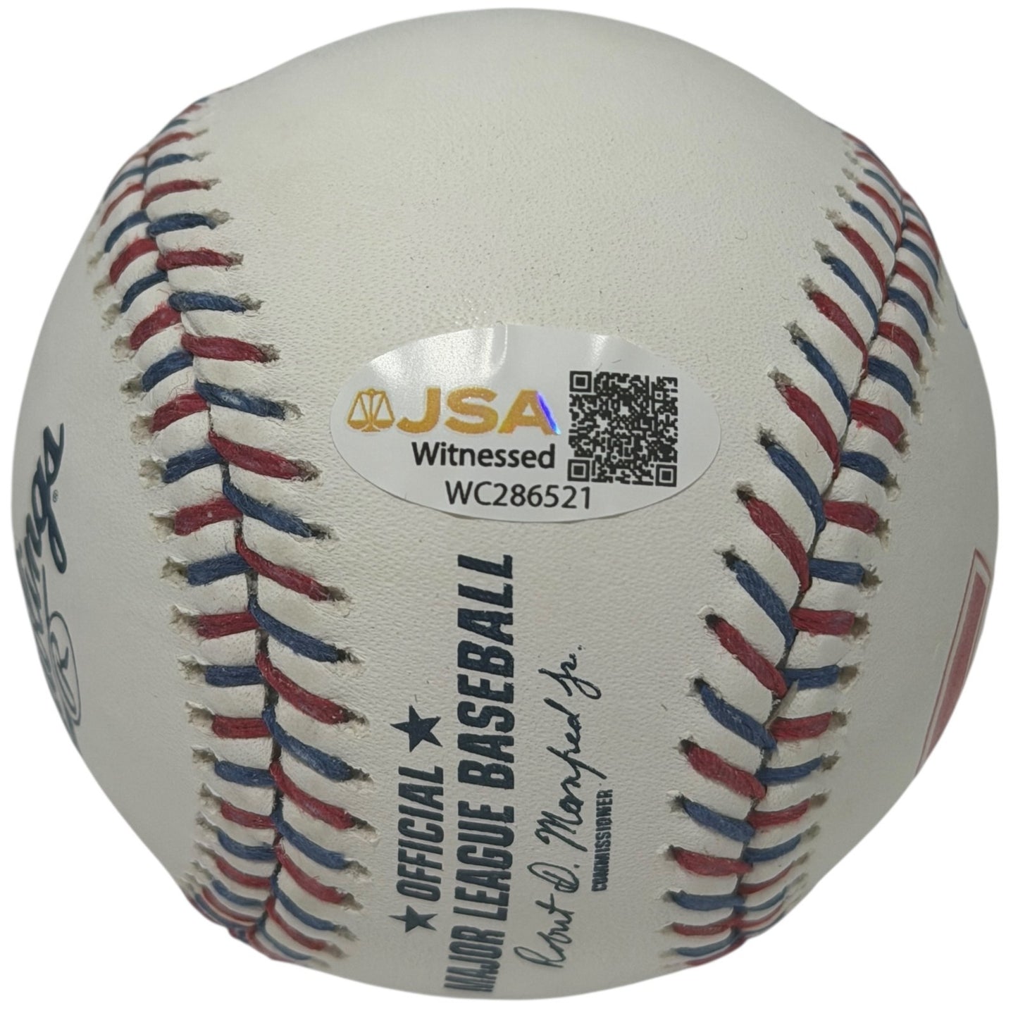 Lee Smith Chicago Cubs Signed Logo Baseball (JSA COA)
