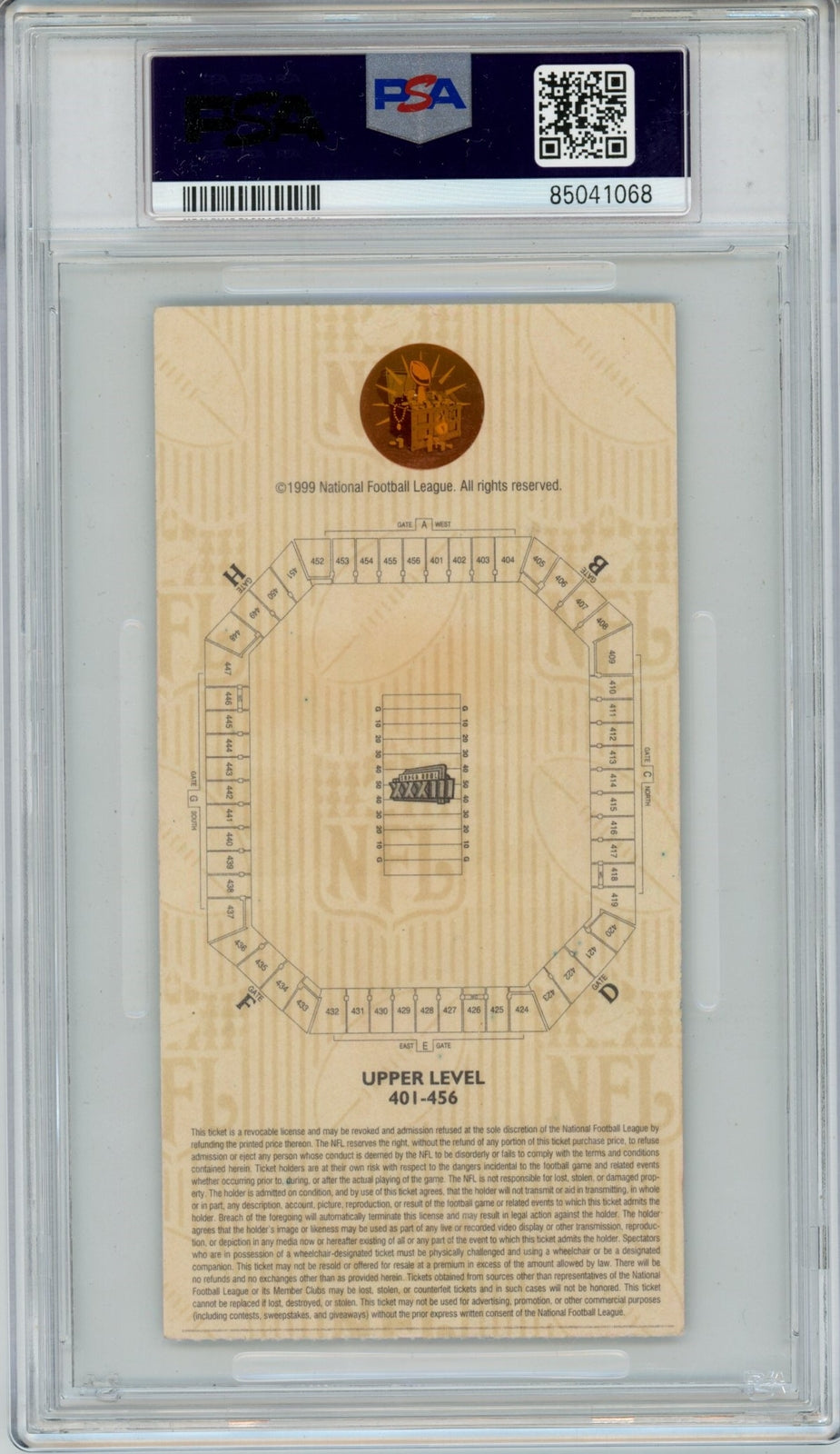 John Elway Signed Denver Broncos Super Bowl XXXIII Ticket Stub PSA Inscribed