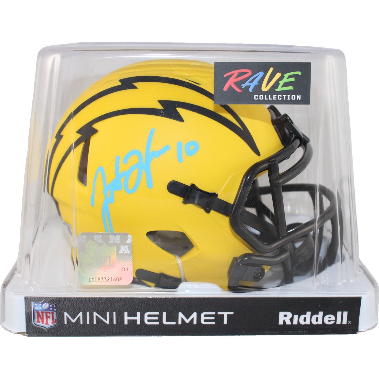 Justin Herbert Los Angeles Chargers Signed Rave Mini Helmet Fanatics