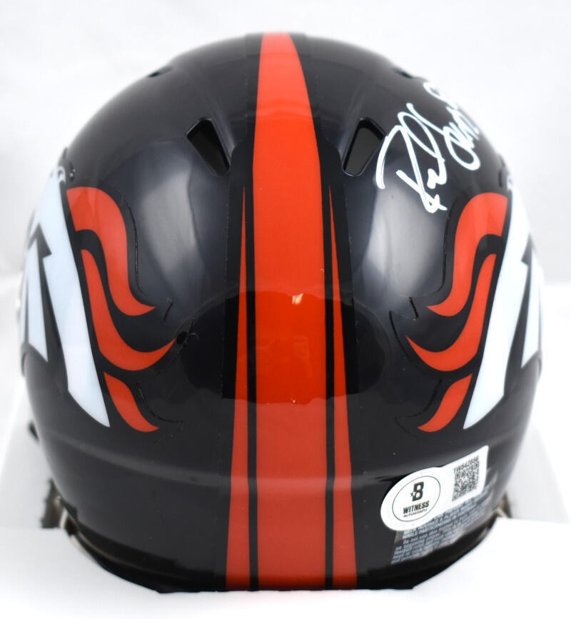 Rod Smith Signed Denver Broncos White Speed Mini Helmet