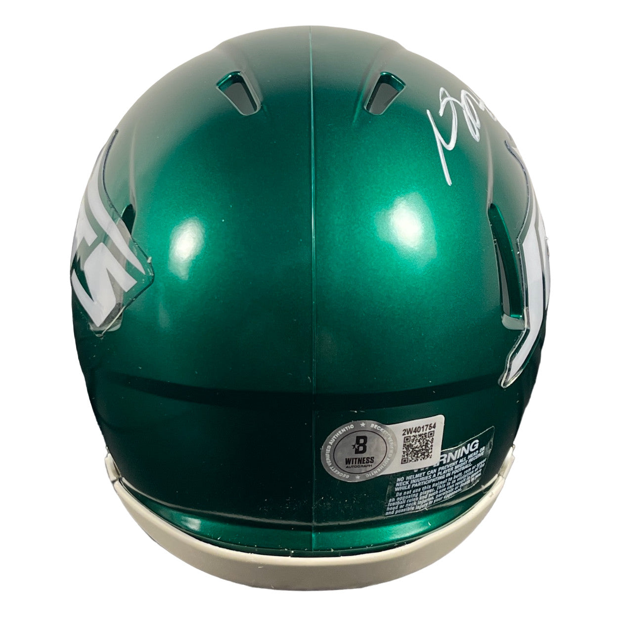 Davante Adams Signed New York Jets Riddell Speed Mini Helmet (Beckett COA)