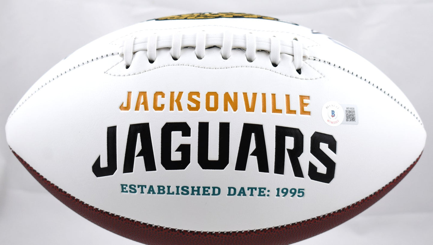 Tony Boselli Autographed Jacksonville Jaguars Logo Football - HOF Inscribed