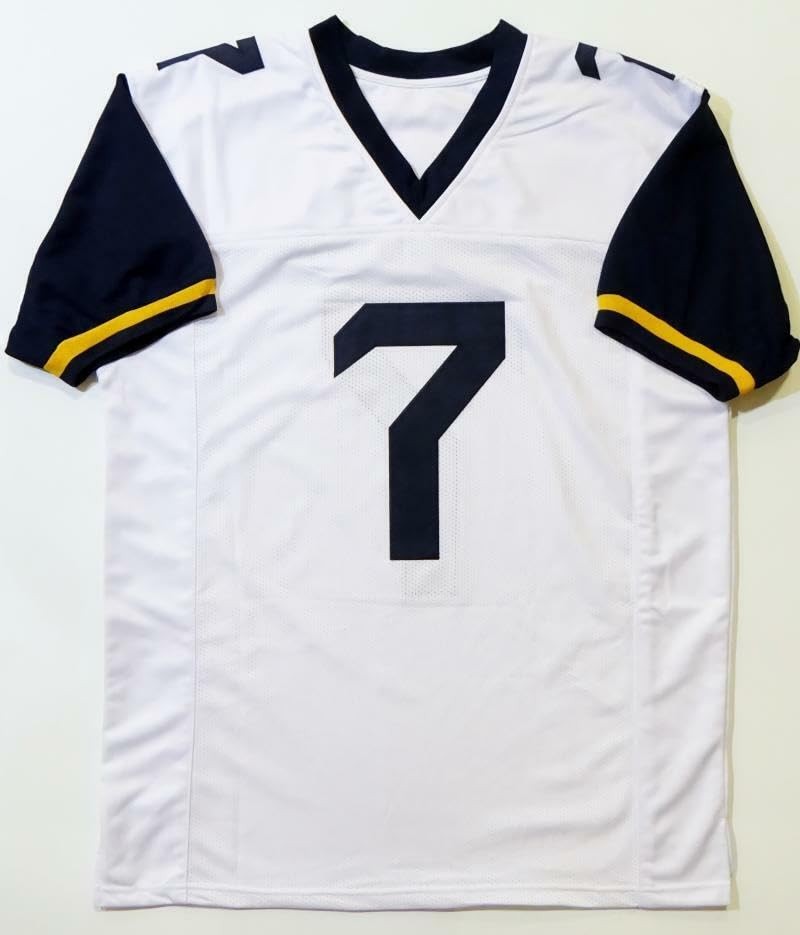 Will Grier Autographed White Custom College Style Jersey
