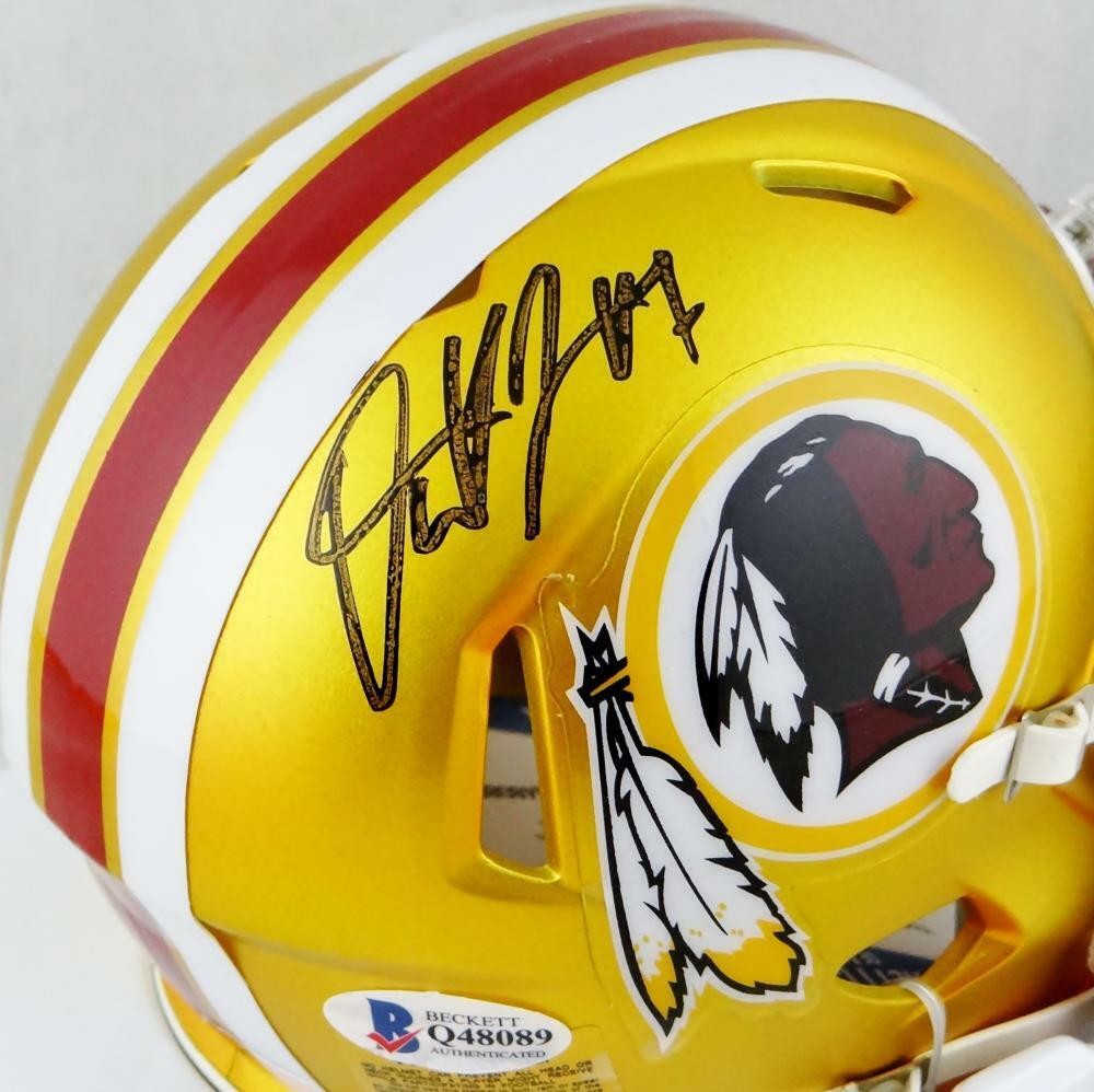 Dwayne Haskins Signed Washington Redskins Blaze Mini Helmet