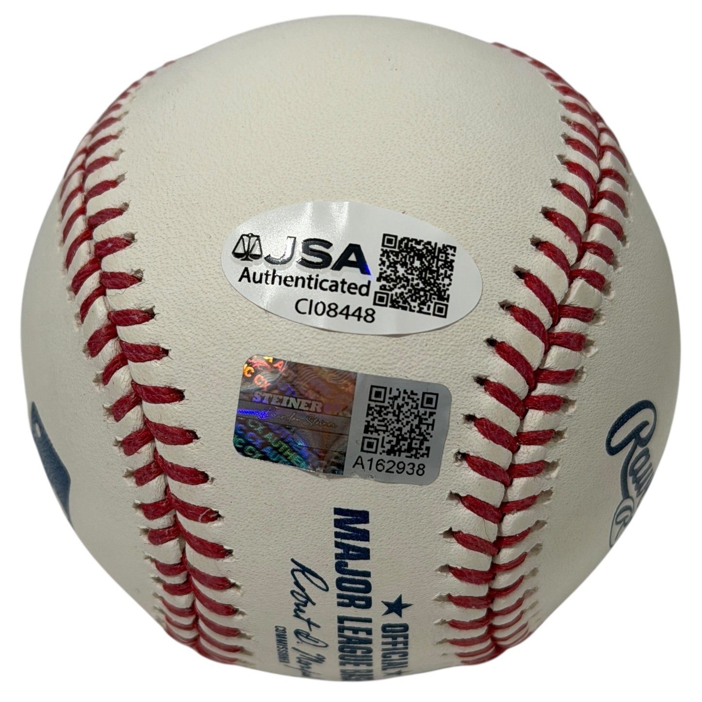 Bernie Williams Signed New York Yankees ROMLB Baseball (JSA & Steiner)