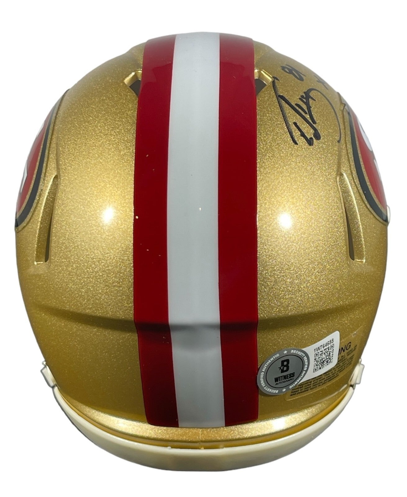 Ed McCaffrey San Francisco 49ers Signed Mini Helmet Beckett Witness