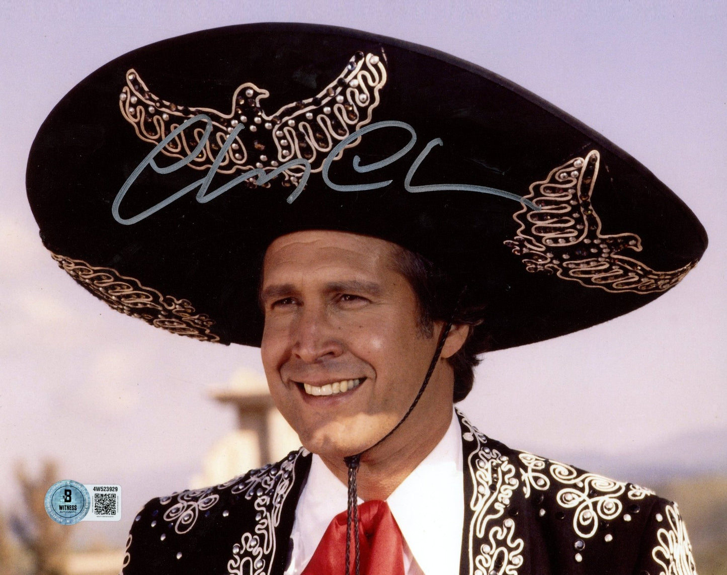 Chevy Chase Autographed Three Amigos 8x10 Photo