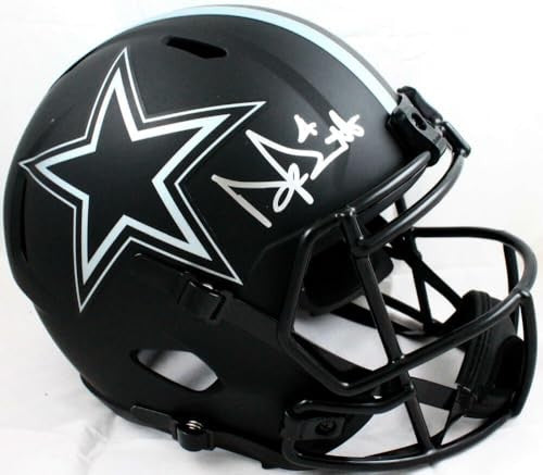 Dak Prescott Autographed Dallas Cowboys Full Size Eclipse Helmet