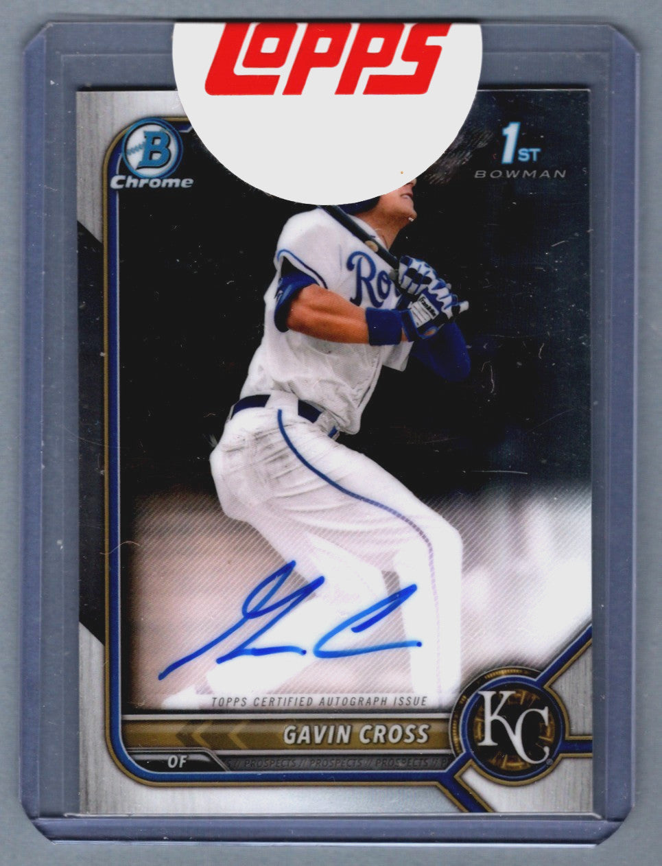 Gavin Cross 2022 Bowman Chrome Draft 1st Bowman Signed Rookie Card