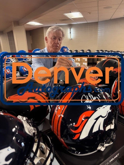 John Elway Denver Broncos Autographed Full Size Eclipse Helmet