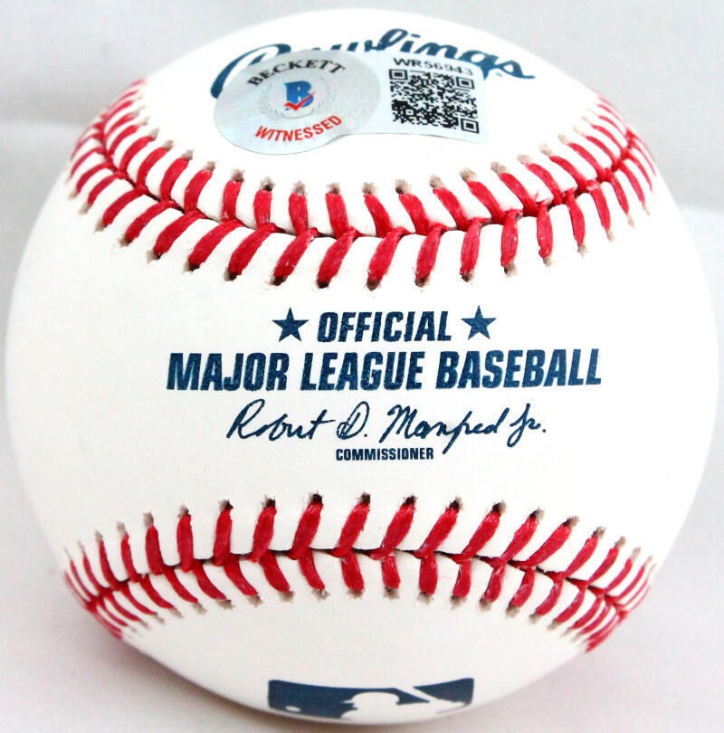 Johnny Manziel Signed Rawlings Official MLB Baseball - Heisman Inscription