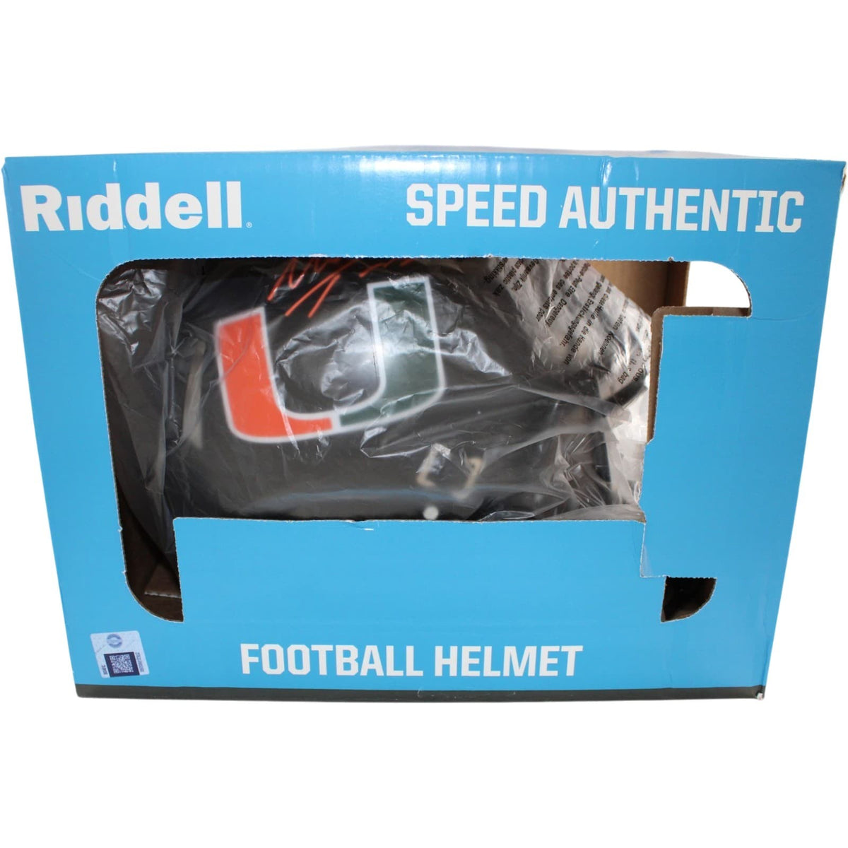 Toney Malachi Autographed Miami Hurricanes Full Size Black Proline Helmet