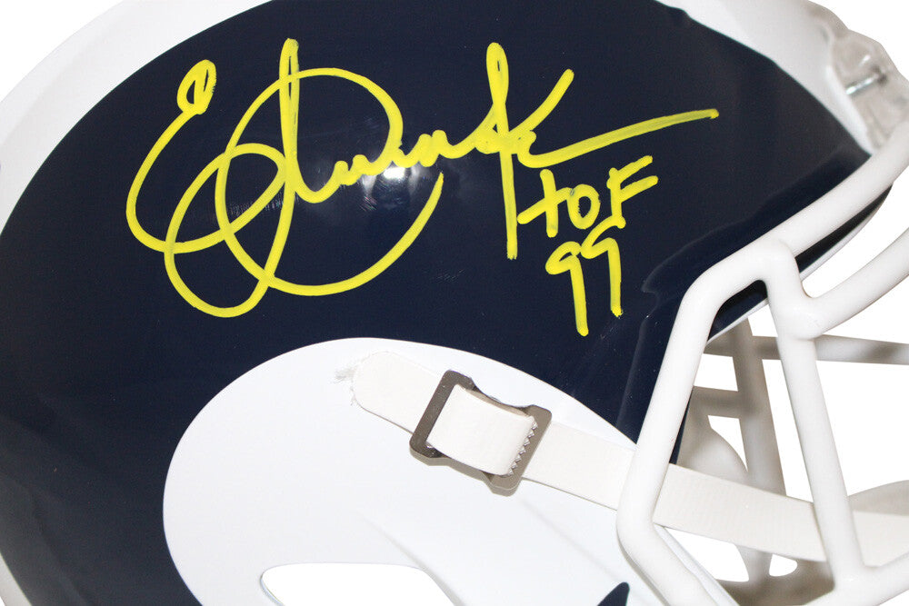 Eric Dickerson Los Angeles Rams Signed Full Size AMP Helmet HOF