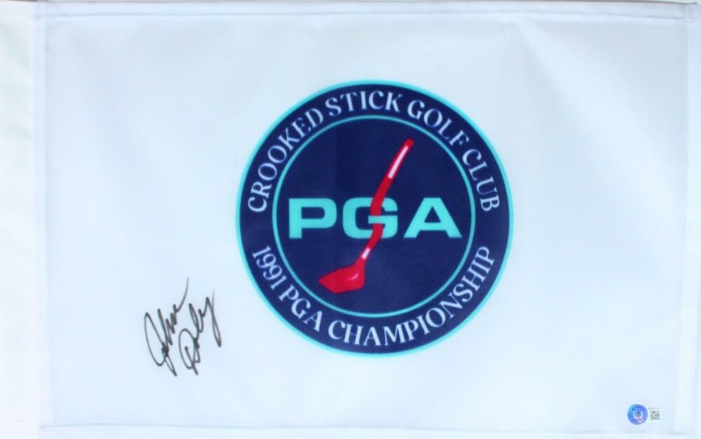 John Daly Autographed 1991 PGA Championship Flag