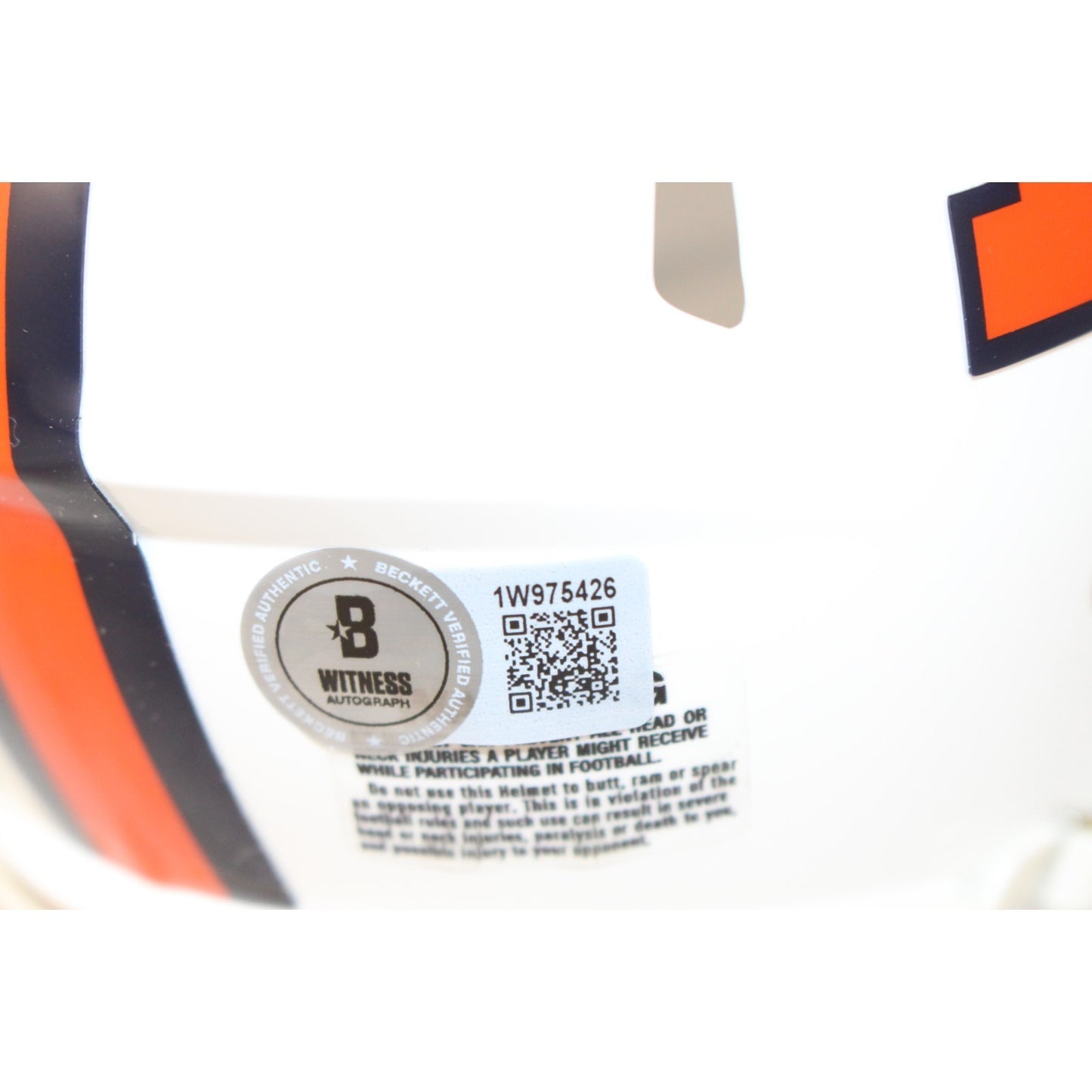 Talanoa Hufanga Autographed Denver Broncos 2023 Alternate Mini Helmet