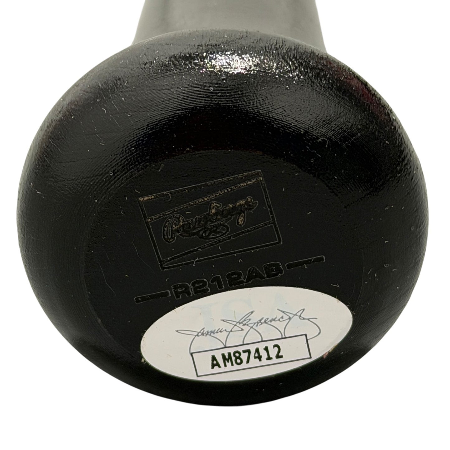 Ronny Mauricio New York Mets Signed Rawlings Black Baseball Bat JSA