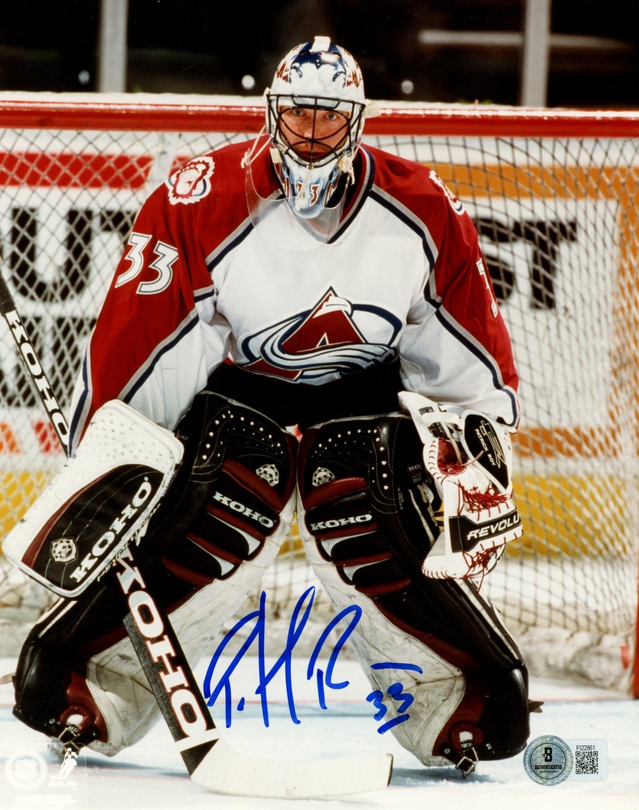 Patrick Roy Signed Colorado Avalanche 8x10 Photo