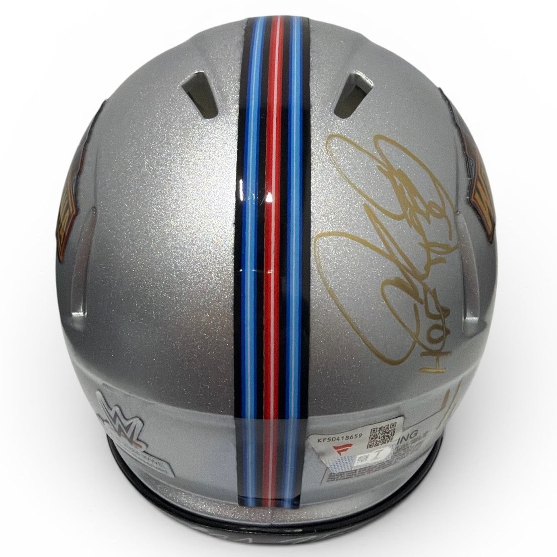 Mick Foley Signed Mankind WrestleMania Gold Mini Helmet 1/1