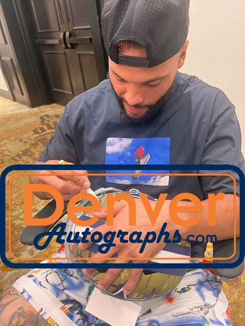 Dak Prescott Autographed Dallas Cowboys Full Size Camo Helmet