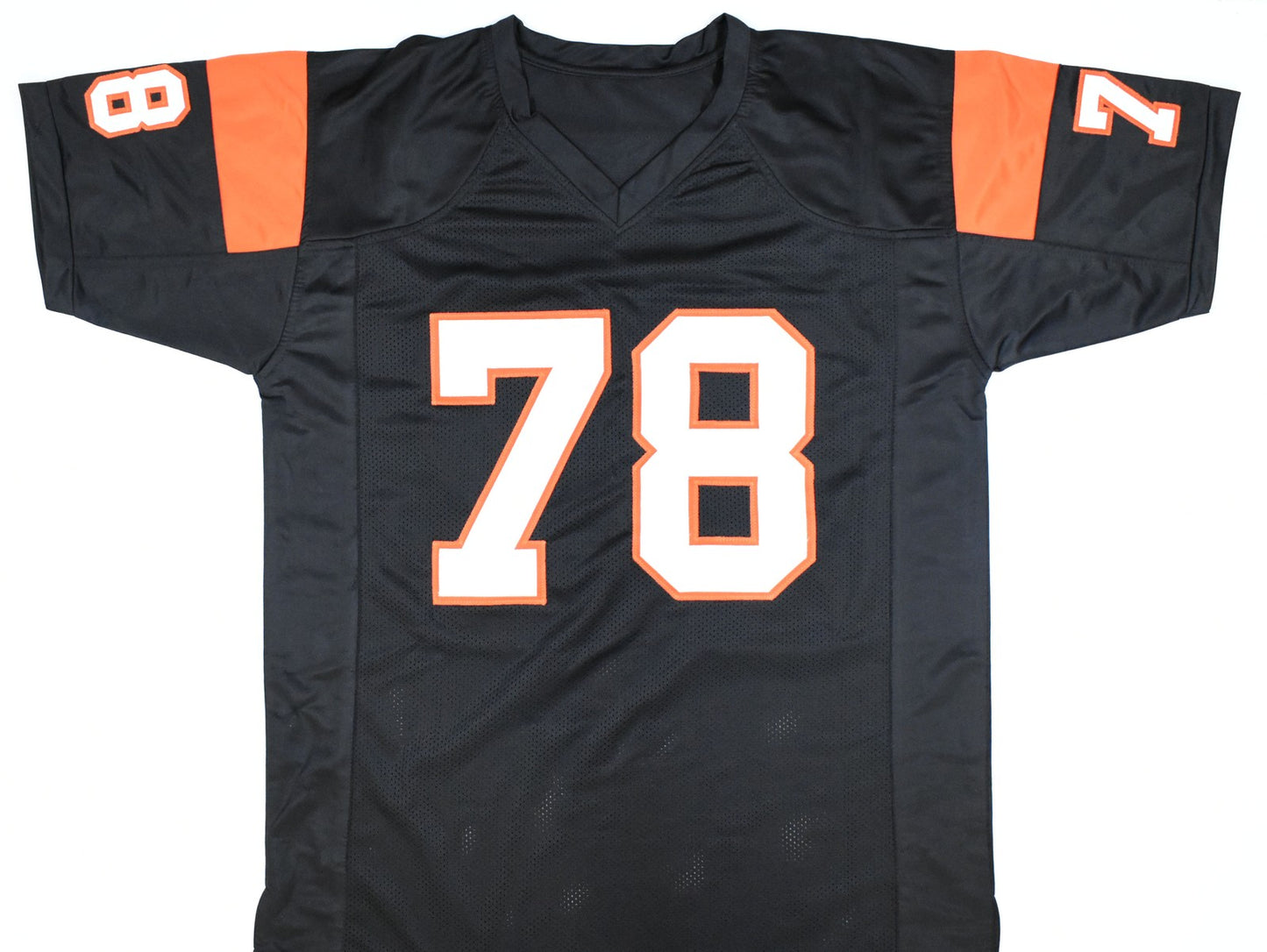Anthony Munoz Autographed Cincinnati Bengals Black Custom Jersey