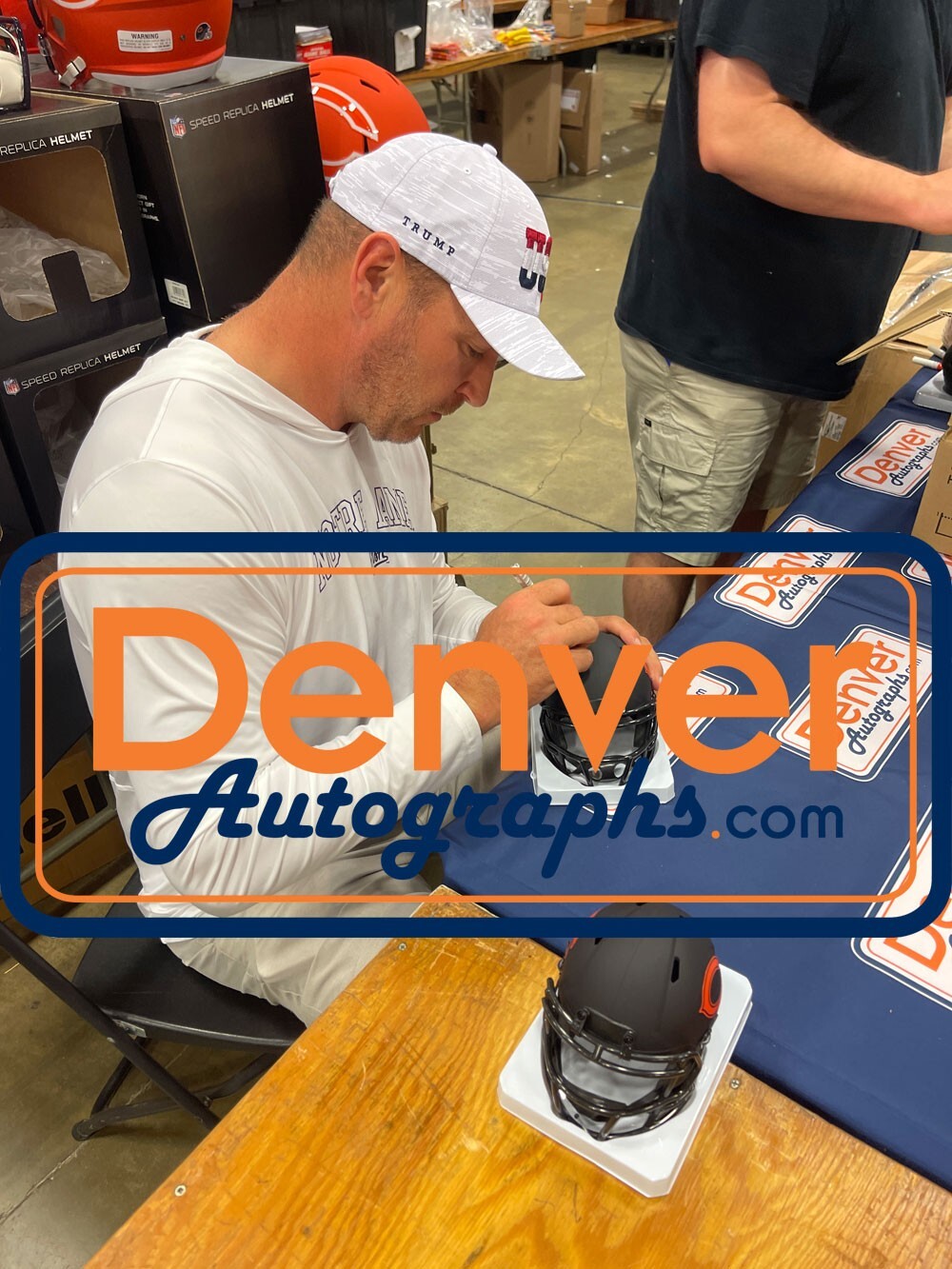 Brian Urlacher Chicago Bears Signed Eclipse Mini Helmet (HOF Inscription)
