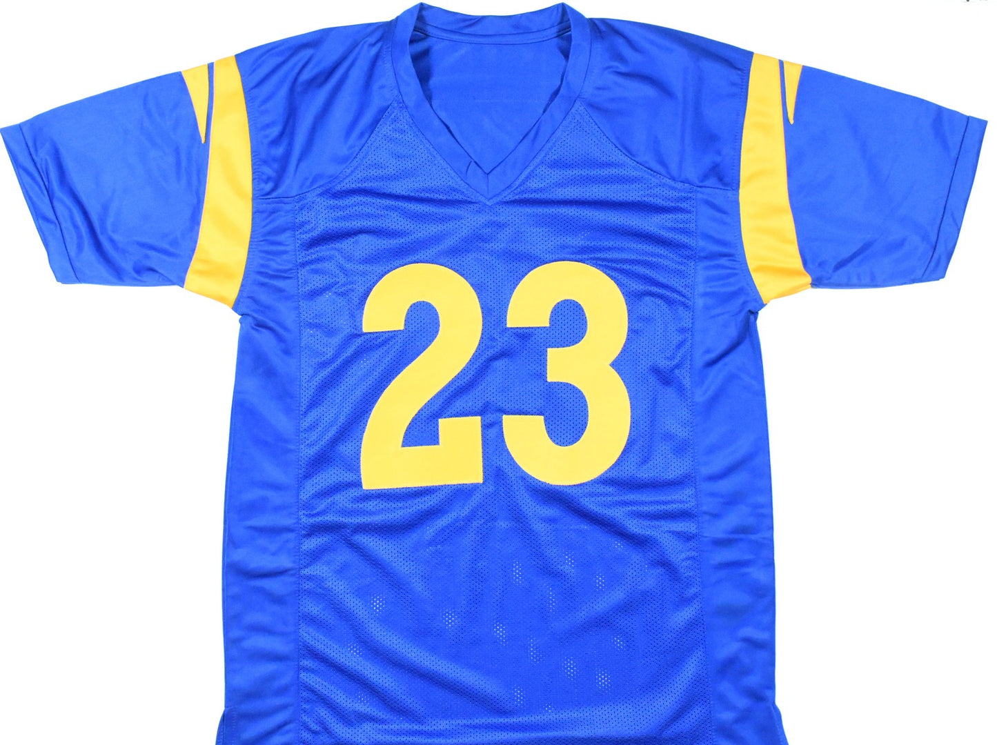 Kyren Williams Autographed Los Angeles Rams Custom Blue Jersey