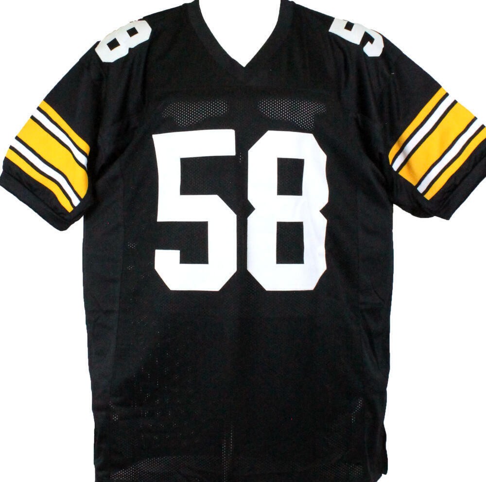Jack Lambert Signed Pittsburgh Steelers Custom Black Jersey (HOF)