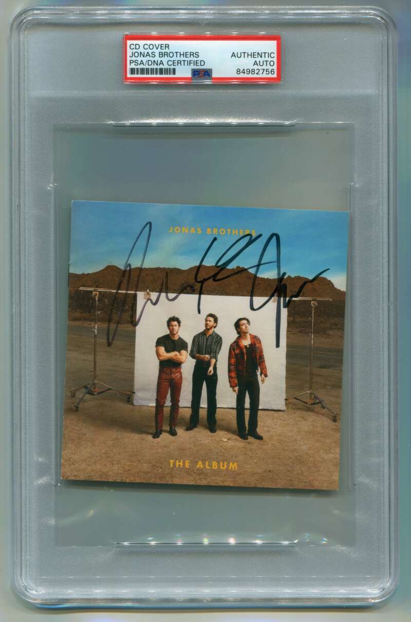 Jonas Brothers Signed "The Album" CD Insert PSA Authenticated