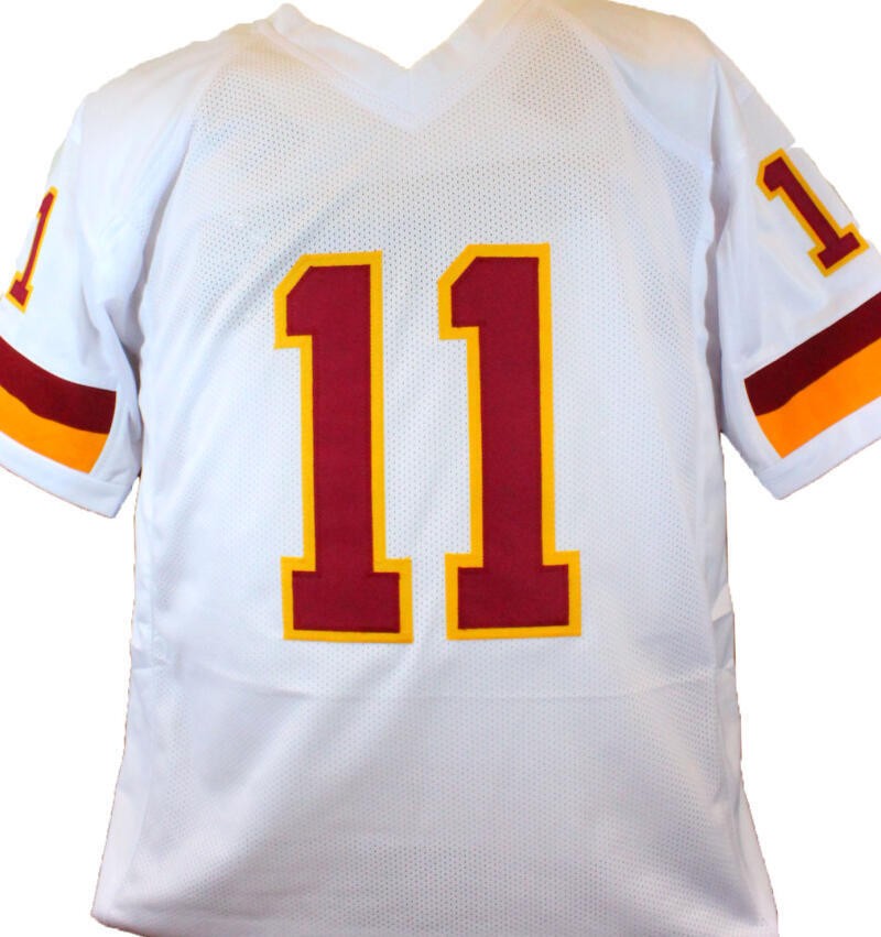 Mark Rypien Autographed White Custom Jersey (SB MVP Inscription)