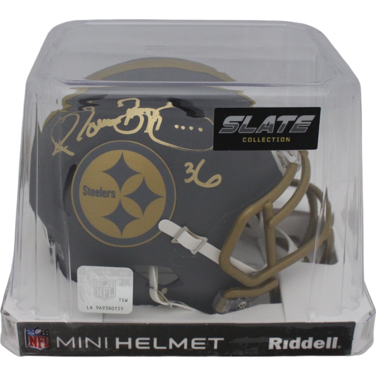 Jerome Bettis Pittsburgh Steelers Signed Slate Mini Helmet