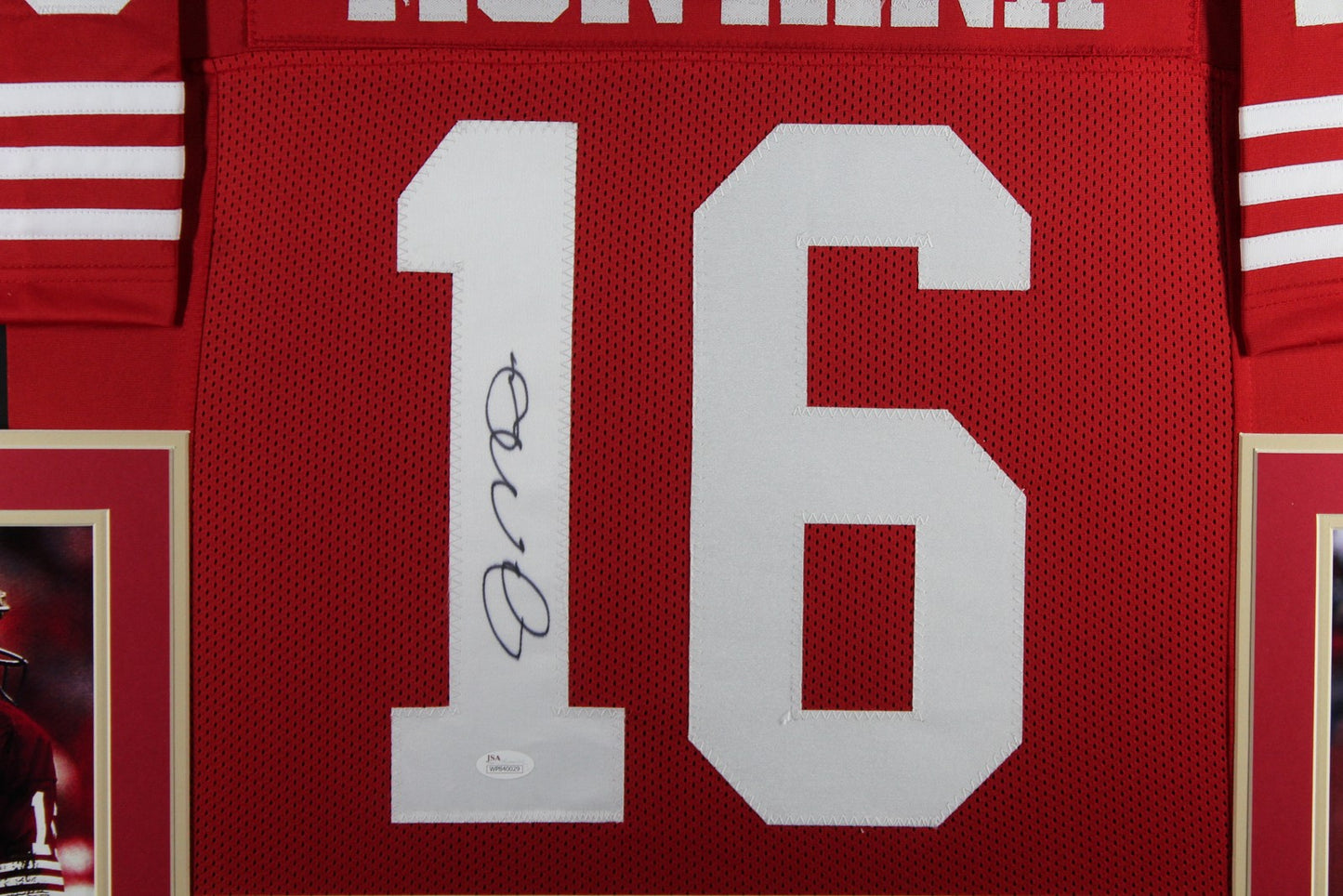 Joe Montana Signed Pro Style Framed Jersey (JSA COA)