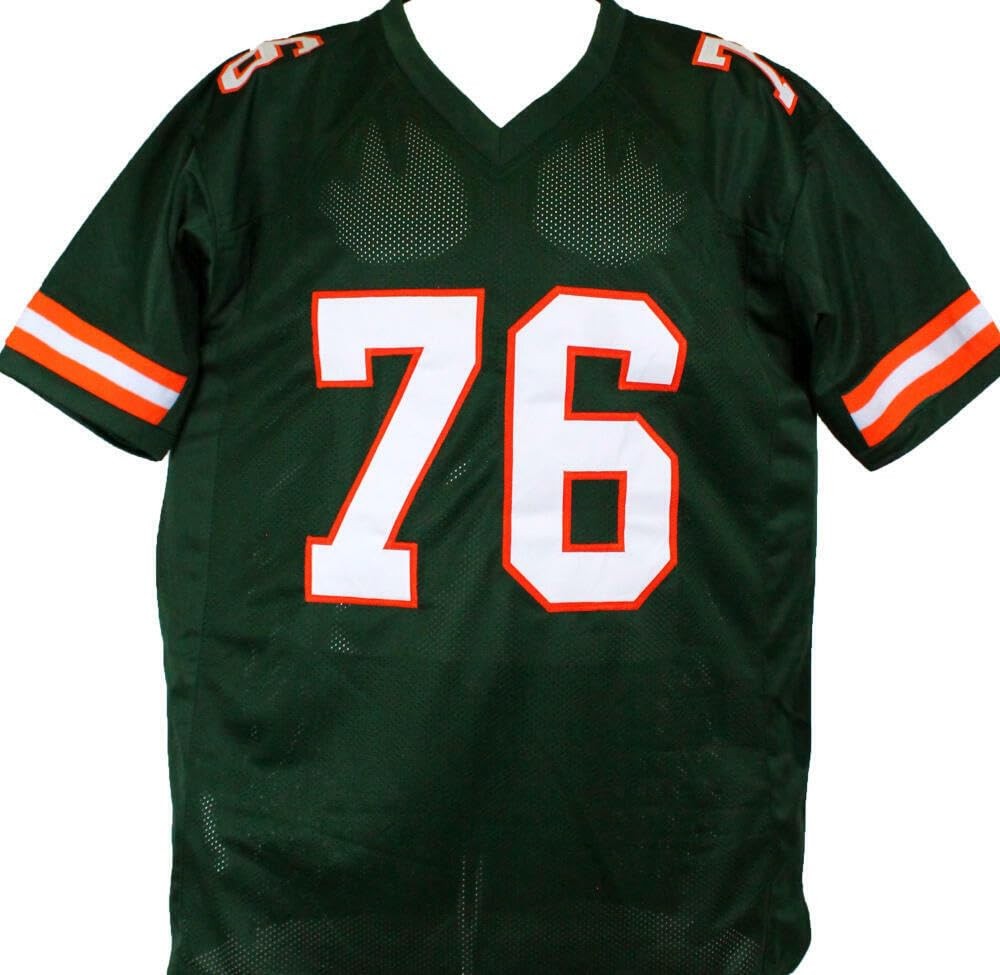 Warren Sapp Signed Green Custom College Jersey - "91 National Champs"
