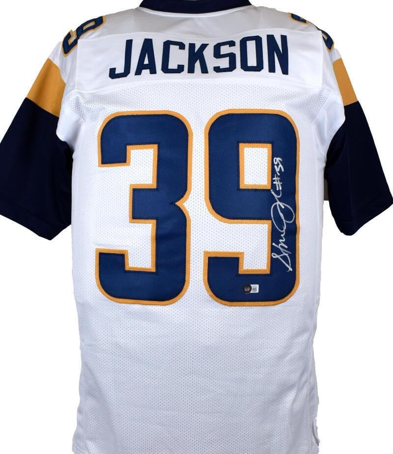 Steven Jackson Autographed White Custom Football Jersey