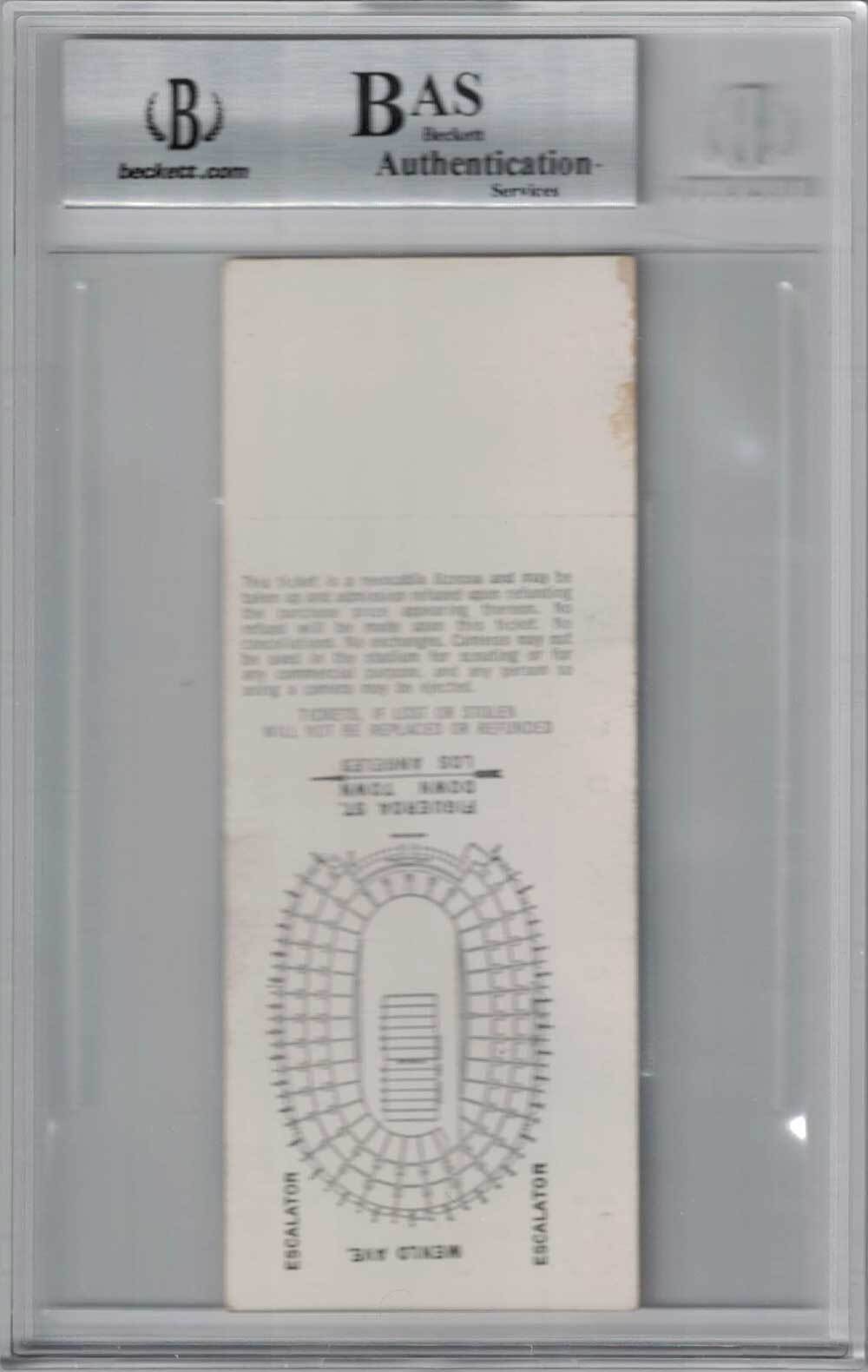 O.J. Simpson Signed 1968 USC vs UCLA Ticket with Heisman 68 Inscription