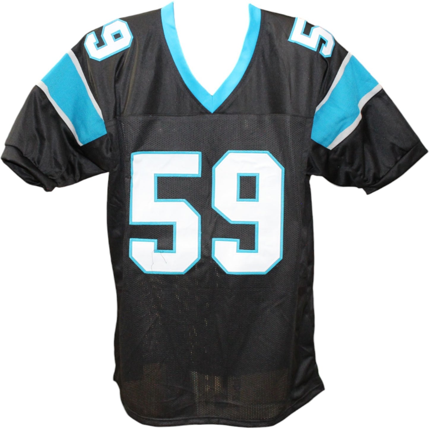 Luke Kuechly Autographed Custom Black Football Jersey (Beckett COA)
