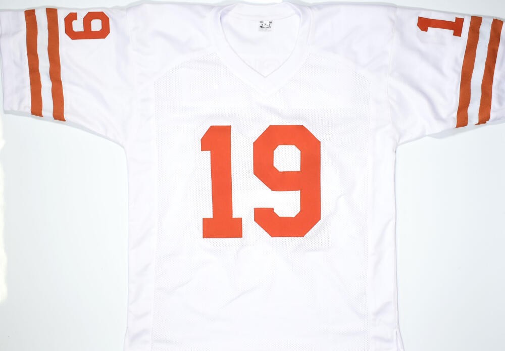 Justin Tucker Signed White Custom College Style Jersey