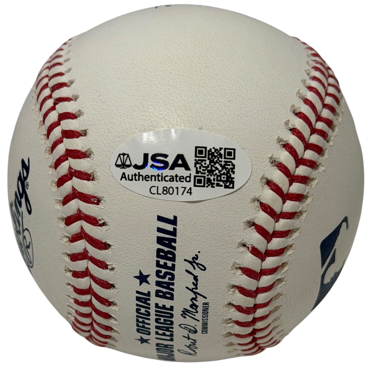 Johan Santana Signed New York Mets Official MLB Baseball 4 Stat Inscriptions