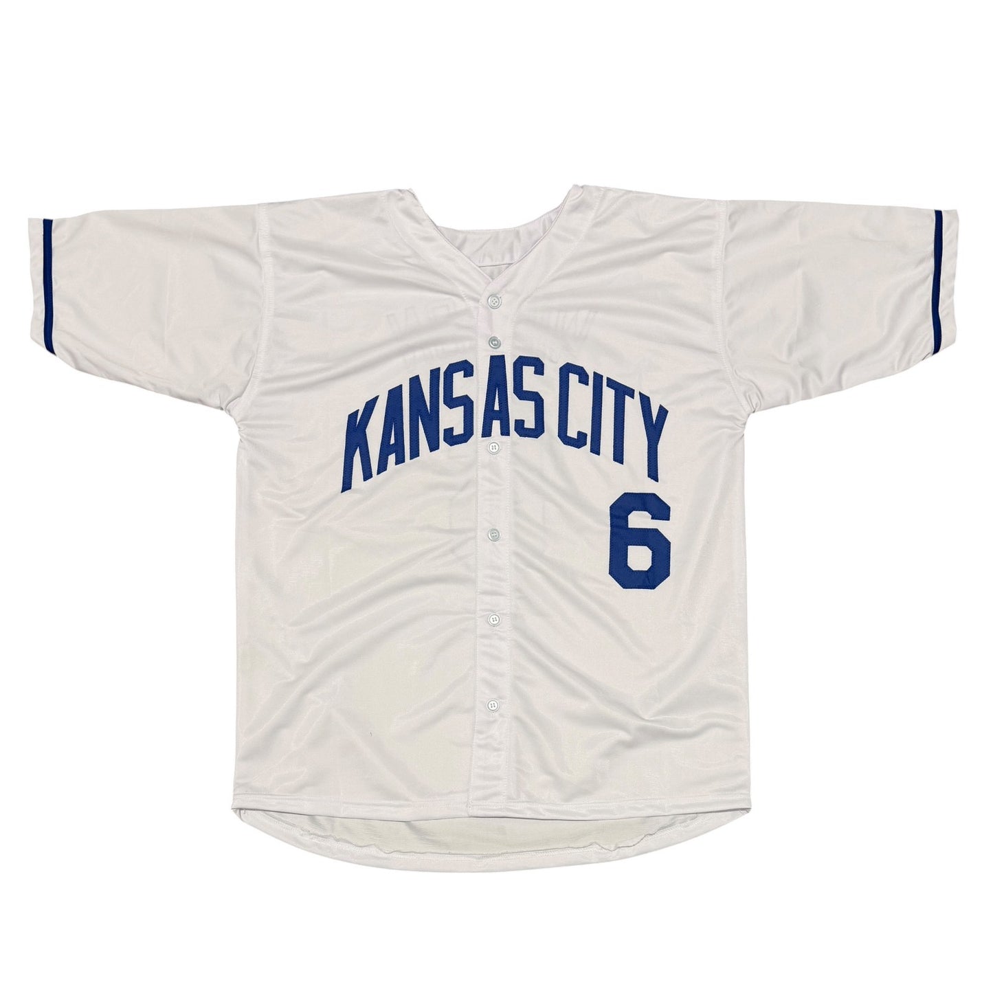 Willie Wilson Signed Kansas City Royals Custom Jersey - 1985 WSC Inscription