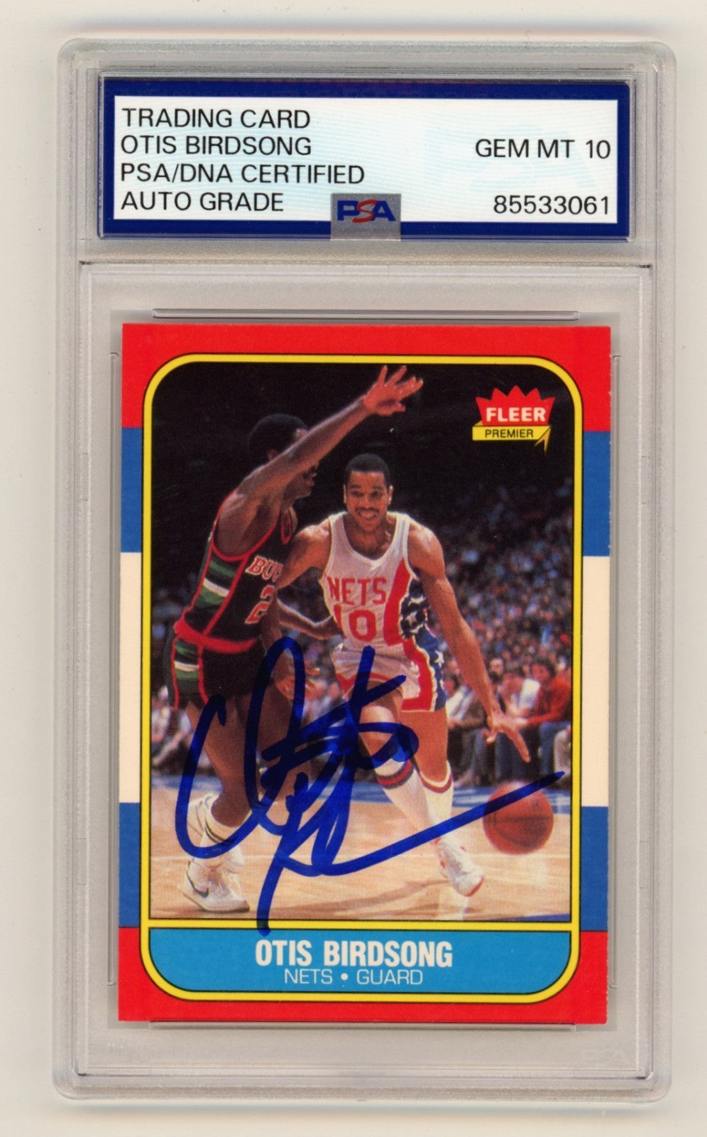 Otis Birdsong Signed 1986-87 Fleer Basketball Card