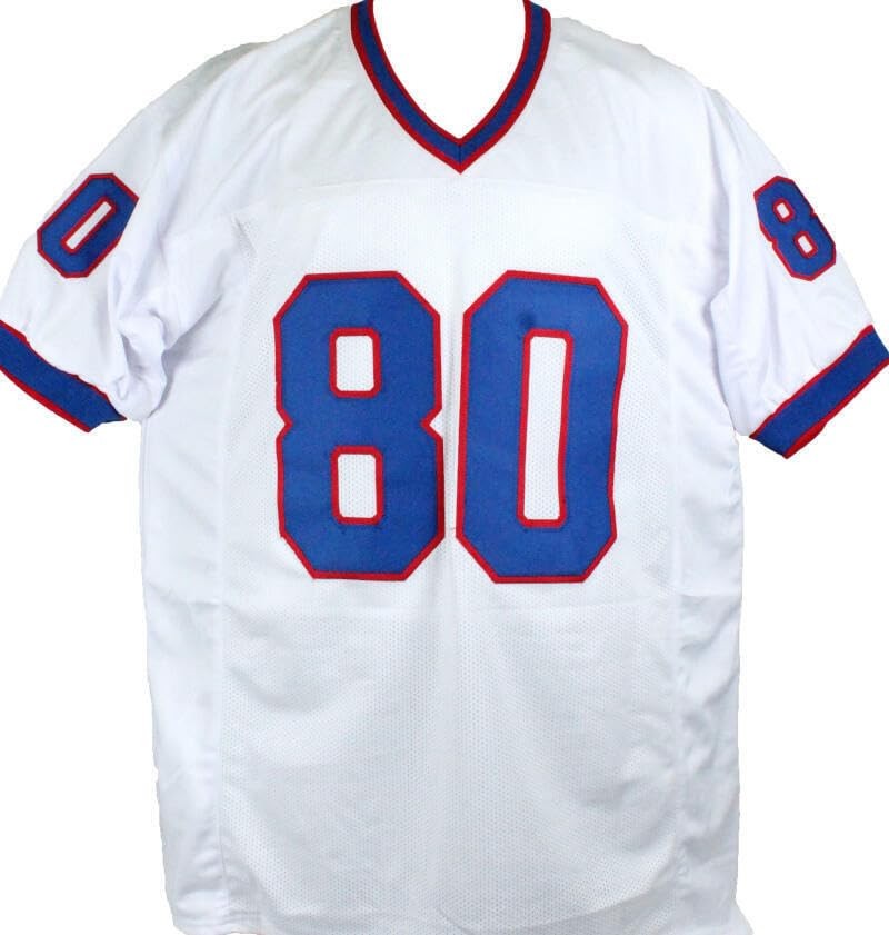 Eric Moulds Signed Buffalo Bills White Custom Jersey