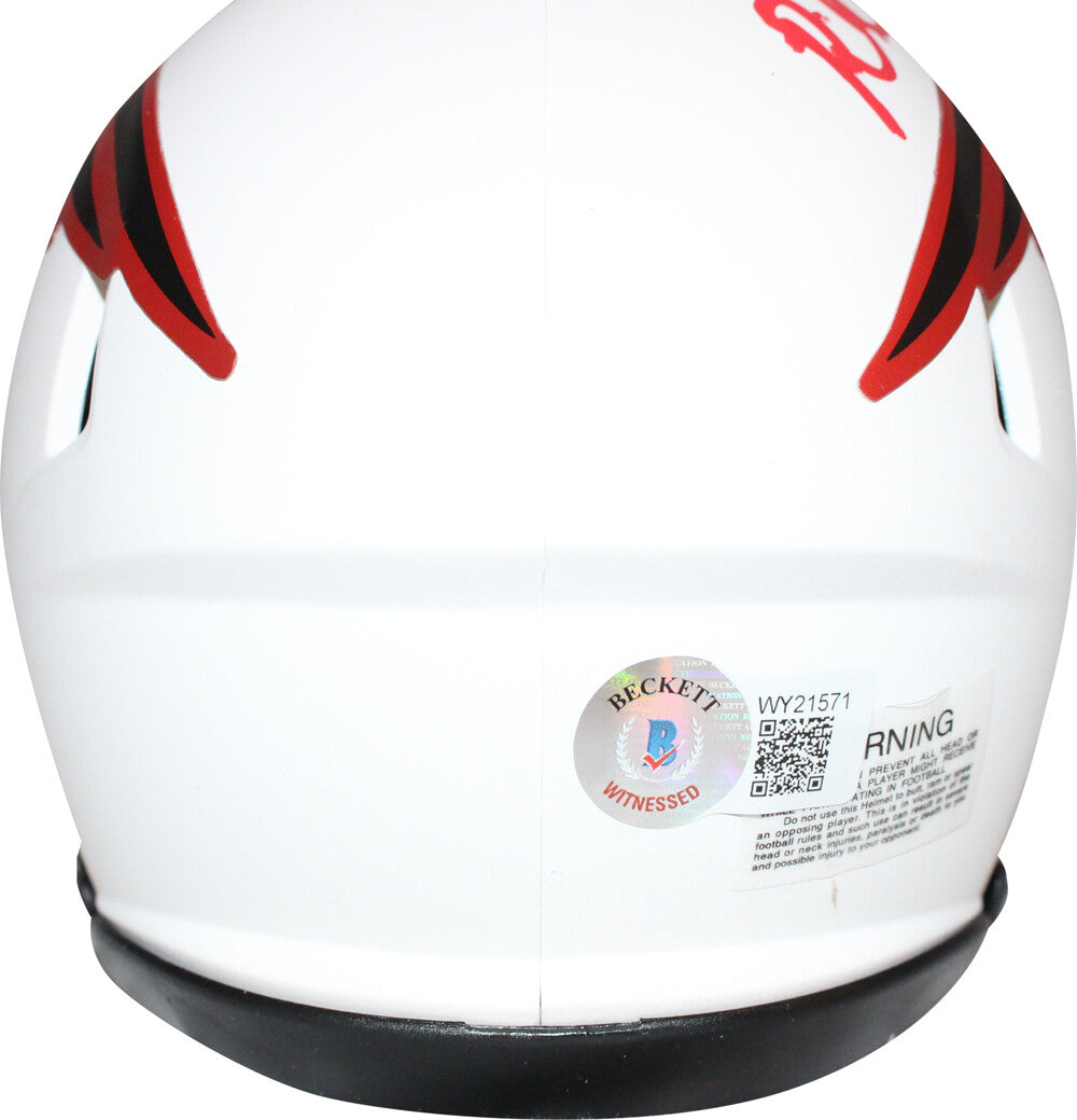 Richard Seymour New England Patriots Autographed Lunar Mini Helmet HOF Inscription