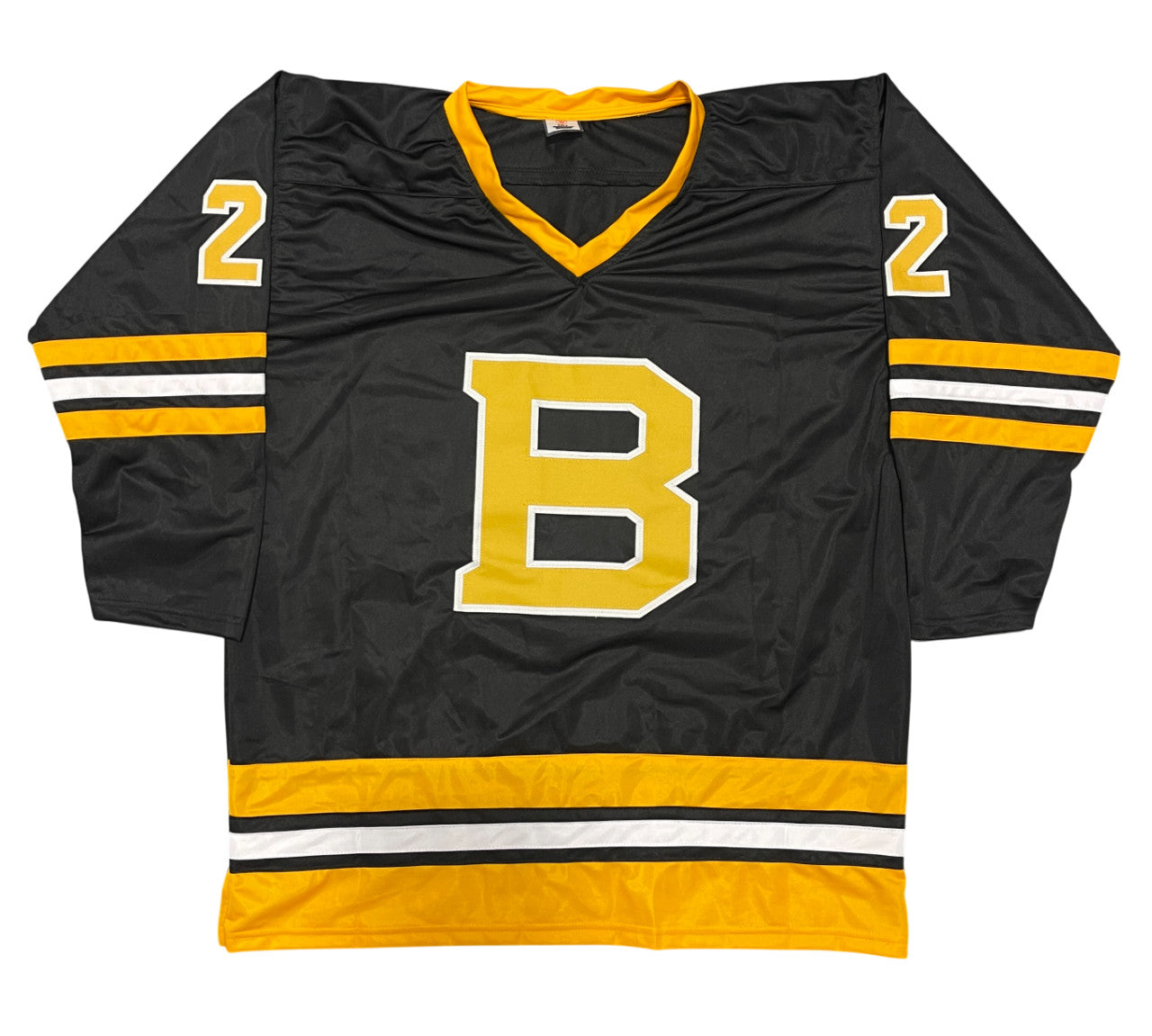 Brad Park Signed Boston Bruins Custom Jersey (HOF 88) Beckett Witness