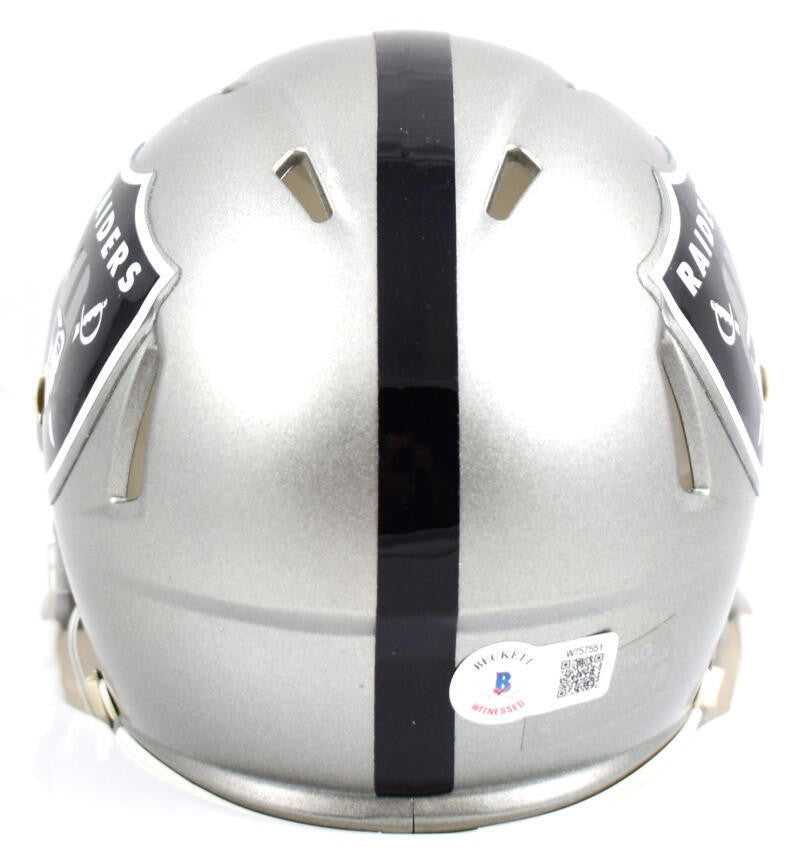 Richard Seymour Autographed Las Vegas Raiders Flash Speed Mini Helmet