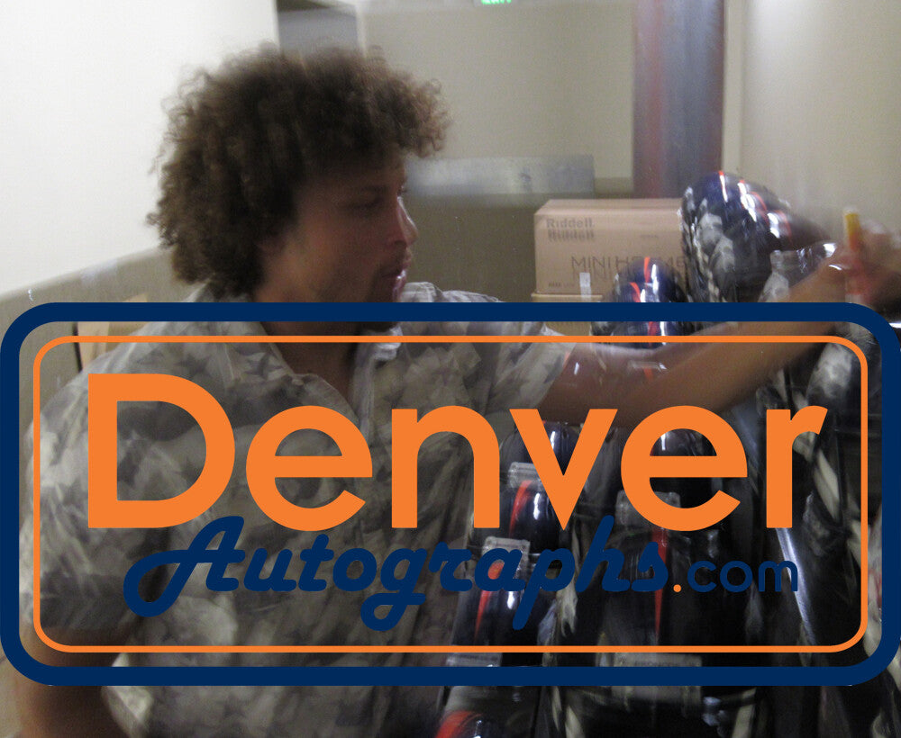 Phillip Lindsay Denver Broncos Autographed Full Size Speed Replica Helmet
